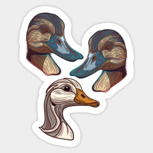 Duck, Duck, Goose. Sticker